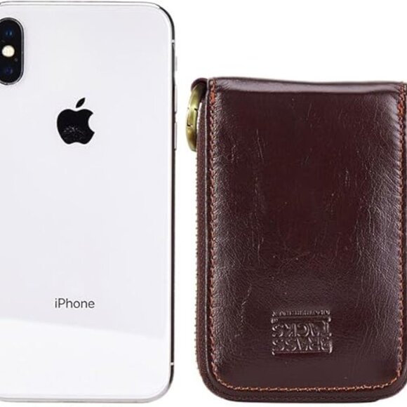 New Vintage Full Top Grain Leather Wallet RFID Blocking Multi Card Case with Zip - Picture 5 of 6